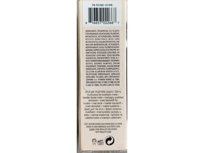 Fenty Beauty By Rihanna Match Stix Matte Skinstick, Amber, 0.25 oz/7.10 g