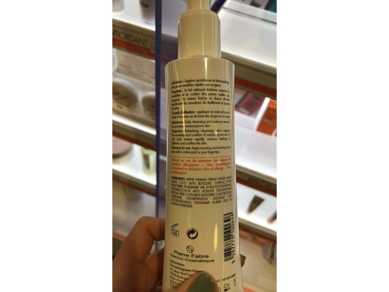 Avene Antirougeurs CLEAN Soothing Cleansing Lotion, 200 mL/6.7 fl oz