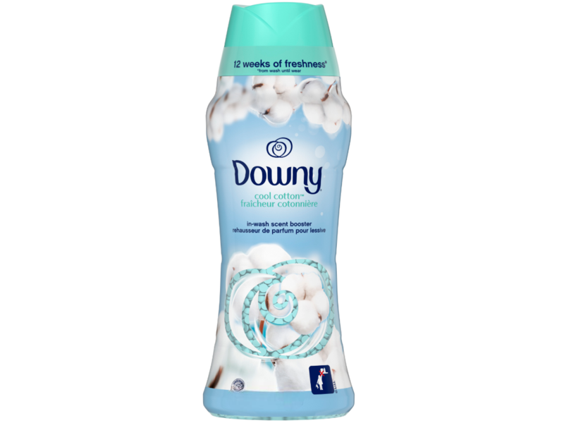 Downy In-Wash Laundry Scent Booster, Cool Cotton, 24 oz/680 g.
