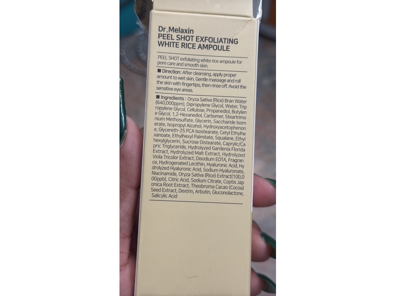 Dr.Melaxin Peel Shot Face and Body Scrub, Rice Bran Water & Niacinamide, 2.7 fl oz/80 mL