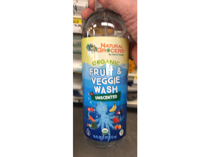 Natural Grocers Organic Fruit & Veggie Wash, 16 fl oz/473mL