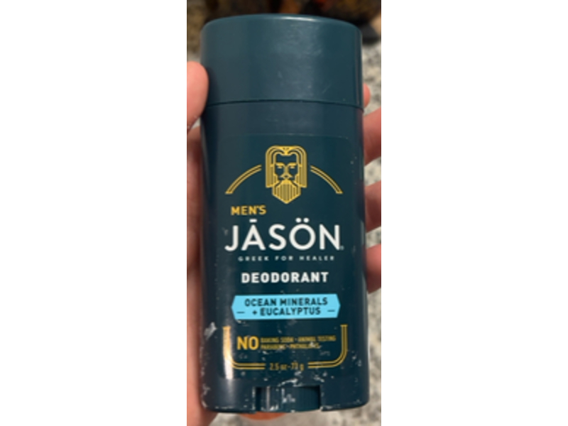 Jason Men's Deodorant, Ocean Minerals + Eucalyptus, 2.5 oz/71 g