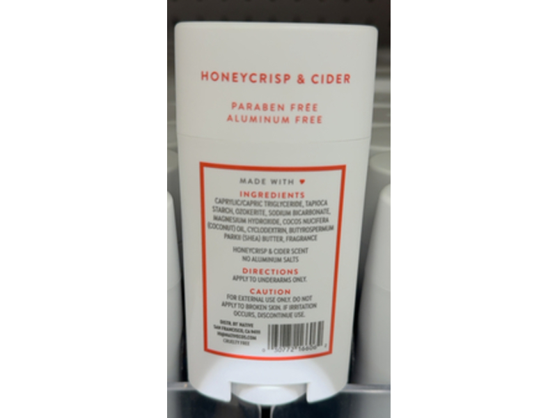 Native Deodorant, Honeycrisp & Cider, 2.65 oz/75 g