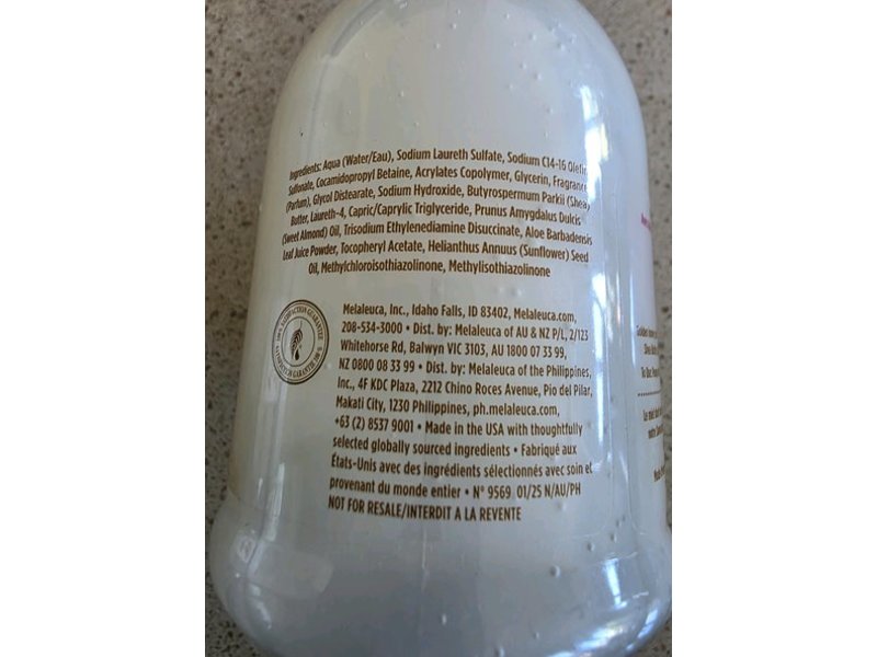 Melaleuca Sun Valley Shea Butter Liquid Hand Soap, Honey Almond, 8 fl oz/237 mL