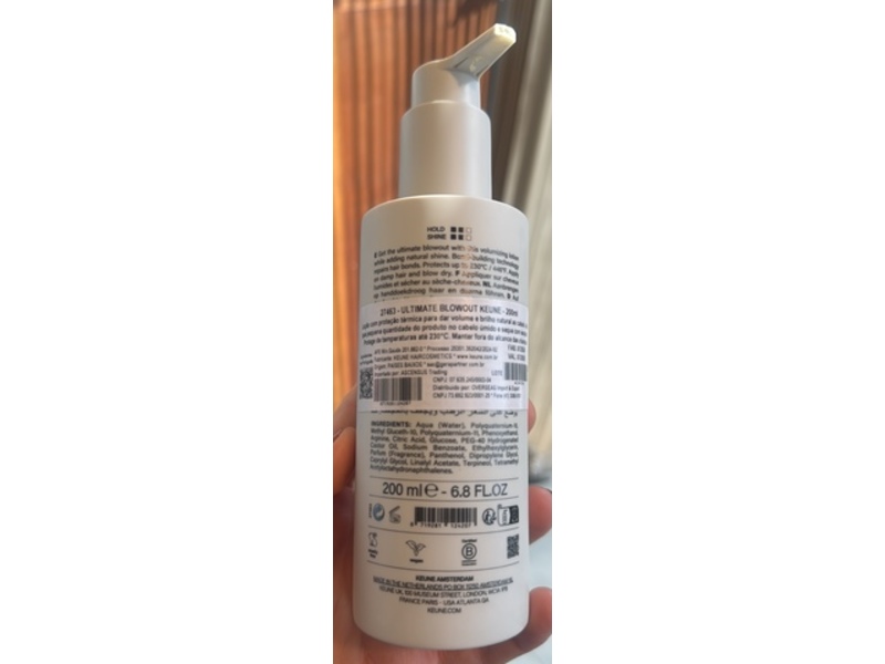 Keune Style Ultimate Blowout Blowdry Volumizer, 6.8 fl oz/200 mL