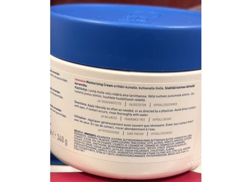 CeraVe Intensive Moisturising Cream, 5% Hydro-Urea, 12 oz/340 g