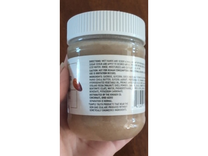 Simple Truth Nut Butter Scrub, Almond + Shea, 13 oz/368 g