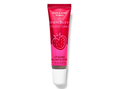 Bath and Body Works Lip Gloss, Strawberry Pound Cake, 0.47 fl oz/14 mL