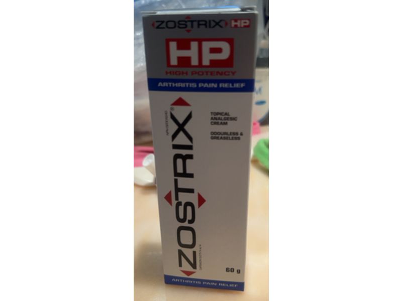 Zostrix Hp Arthritis Pain Relief Analgesic Cream, 60 g