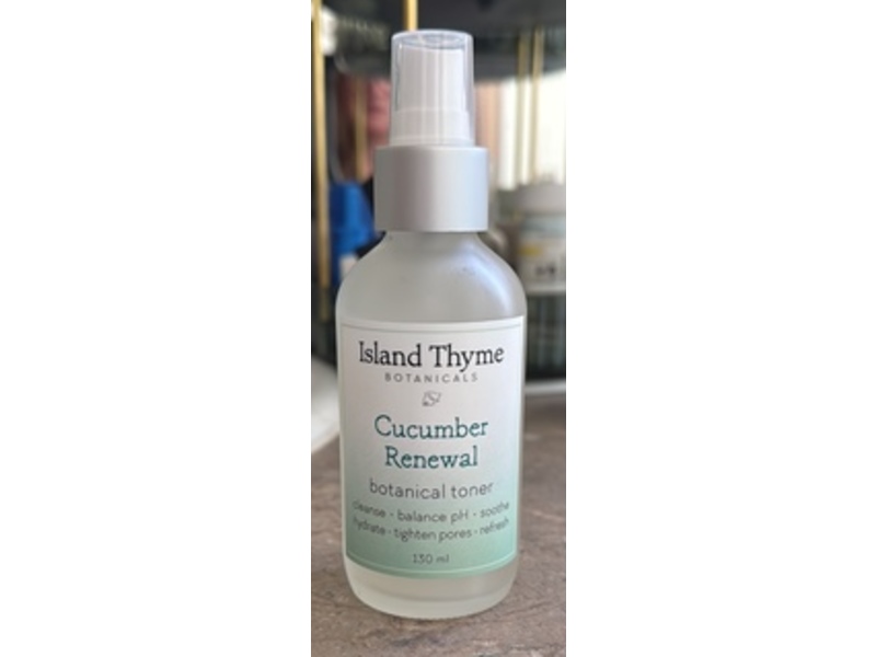 Island Thyme Botanical Toner, Cucumber Renewal, 130 mL