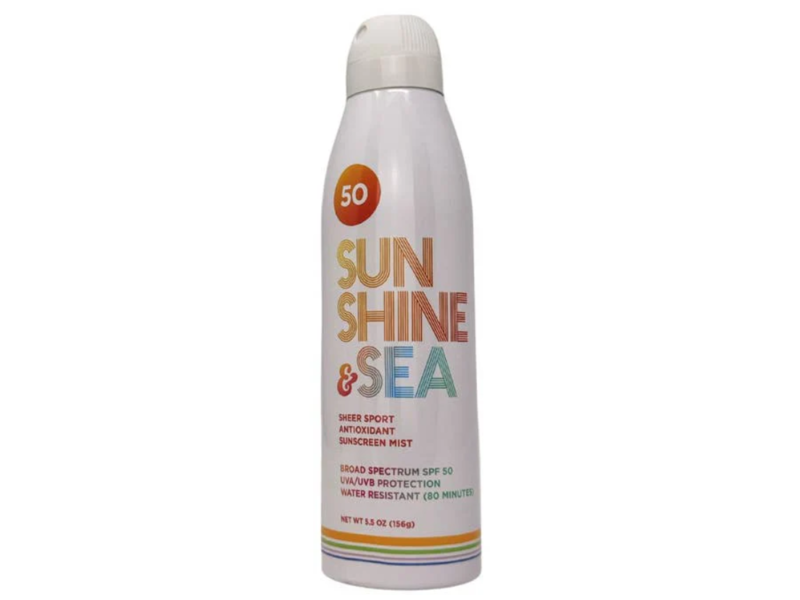 Sunshine Glitter Sun Shine & Sea Sunscreen Mist, SPF 50, 5.5 oz/156 g