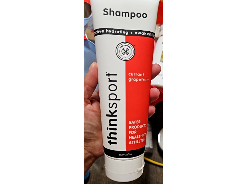 Thinksport Active Hydrating + Awakening Shampoo, Currant Grapefruit, 8 oz/237 mL