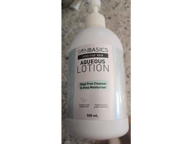 Skin Basics Aqueous Lotion Cleanser & Deep Moisturizer, 500 mL