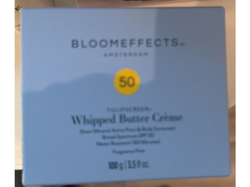 Bloomeffects Tulipscreen Whipped Butter Creme Sunscreen, SPF 50, 3.5 fl oz/100 mL
