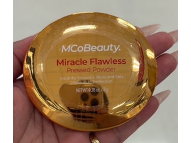 McoBeauty Miracle Flawless Pressed Powder, Translucent, 0.28 oz/8 g