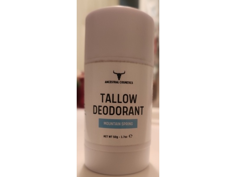 Ancestral Cosmetics Tallow Deodorant, Mountain Spring, 1.7 oz/50 g