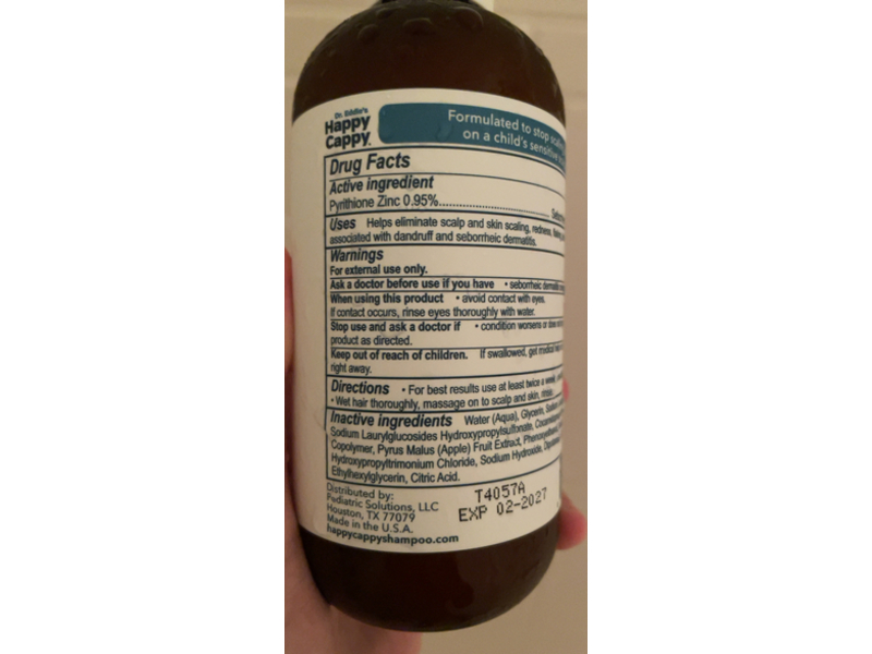 Happy Cappy Medicated Shampoo & Body Wash, Pyrithione ZInc, 8 fl oz/237 mL