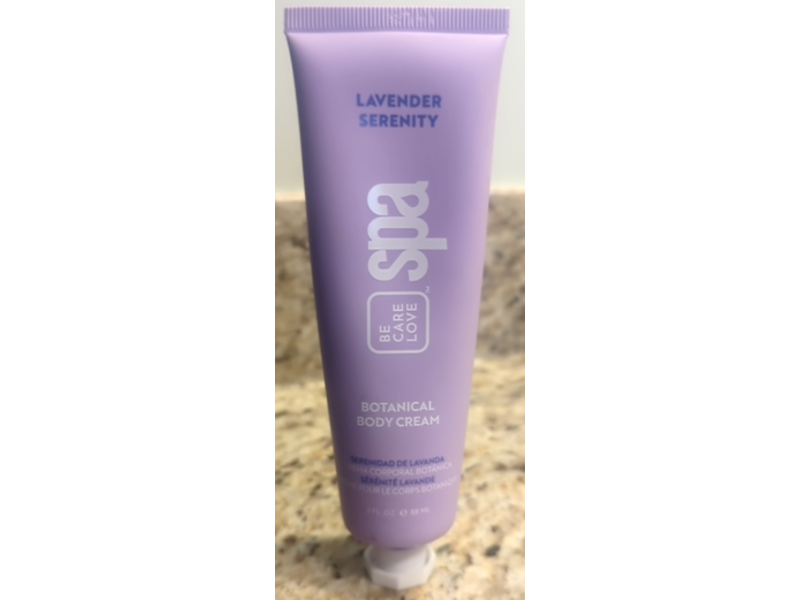 Be Care Love Botanical Body Cream, Lavender Serenity, 3 fl oz/88 mL