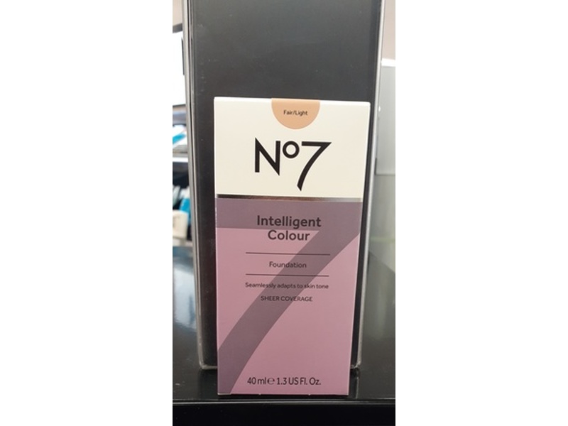 No7 Intelligent Colour Foundation, 2 Fair/Light, 1.3 fl oz/40 mL