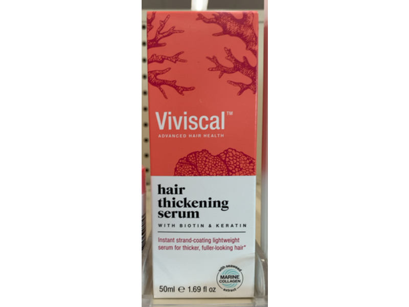 Viviscal Hair Thickening Serum, Biotin & Keratin, 1.69 fl oz/50 mL