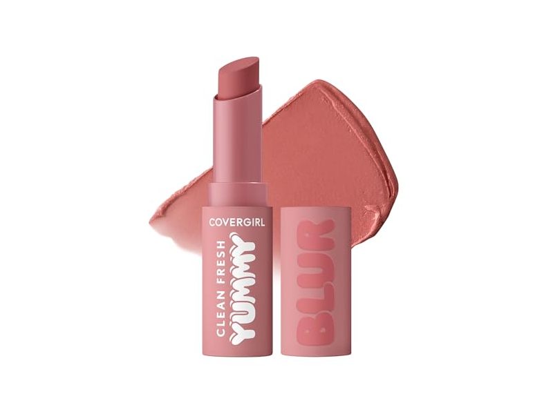 CoverGirl Clean Fresh Yummy Blur Lipstick, 220 Pear-fectly Blurry, 0.09 oz/2.5 g