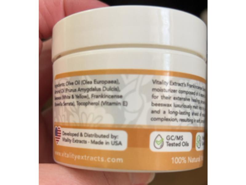 Vitality Extracts Essential Oil Balm, Frankincense, 2 oz/57 g