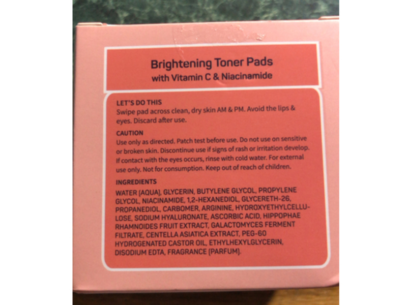 SpaLife Love & Light Radiating Toner Pads, 3.5 oz/100 g, Pack Of 2