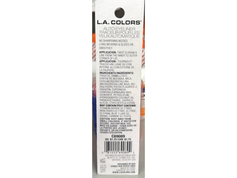 L.A. Colors Auto Eyeliner, Romance, 0.01 oz/0.3 g