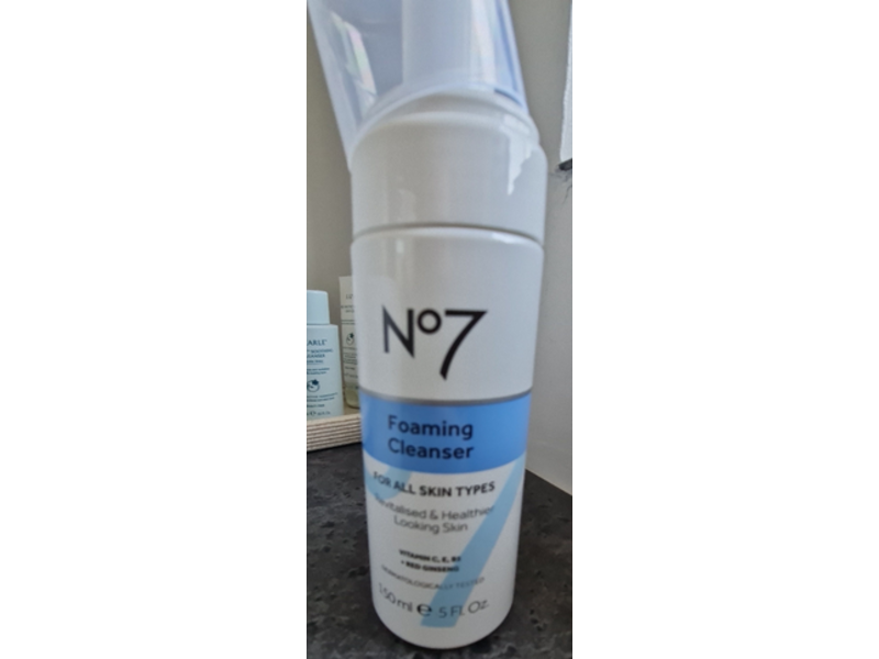 No7 Foaming Cleanser, Revitalized & Healthier Looking Skin, 5 fl oz/150 mL