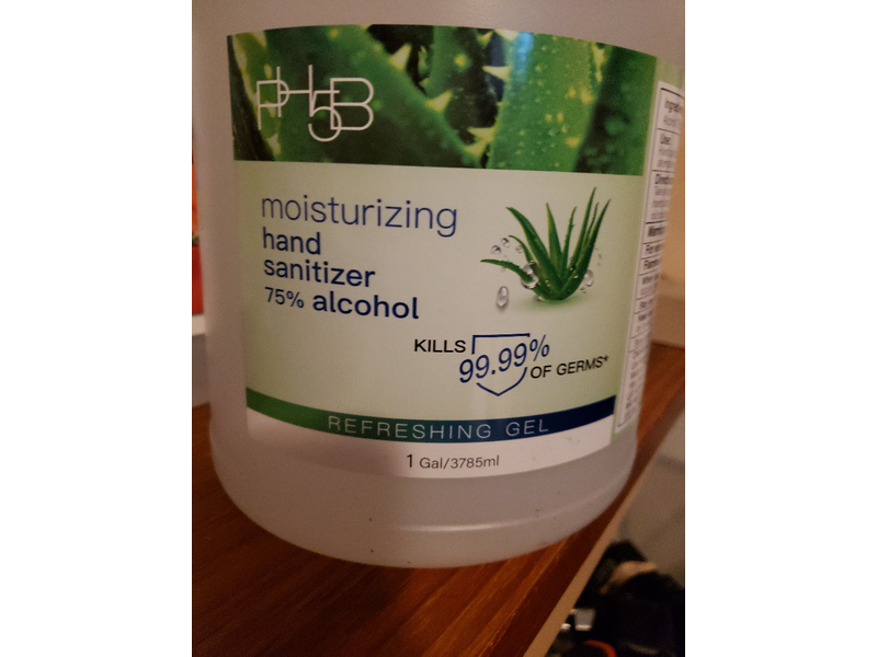 PH5B Moisturizing Hand Sanitizer 75% alcohol, 1 Gal/3785 mL