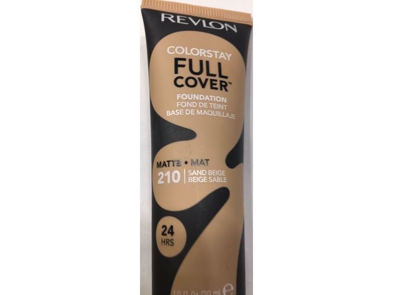 Revlon Colorstay Full Cover Foundation, 210 Sand Beige, 1.0 fl oz/30 mL