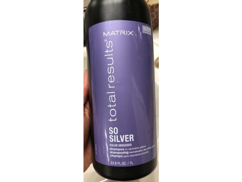 Matrix Total Results So Silver Shampoo, 33.8 fl oz / 1 L