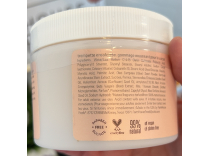 Farmhouse Fresh Sunny Dippin’ Light & Forty Foaming Body Polish, 8 oz/227 g