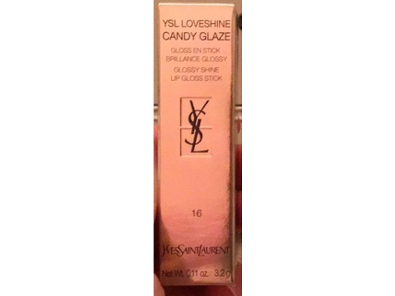 Yves Saint Laurent Candy Glaze Lip Goss Stick, 16 Watermelon High, 0.11 oz/3.2 g