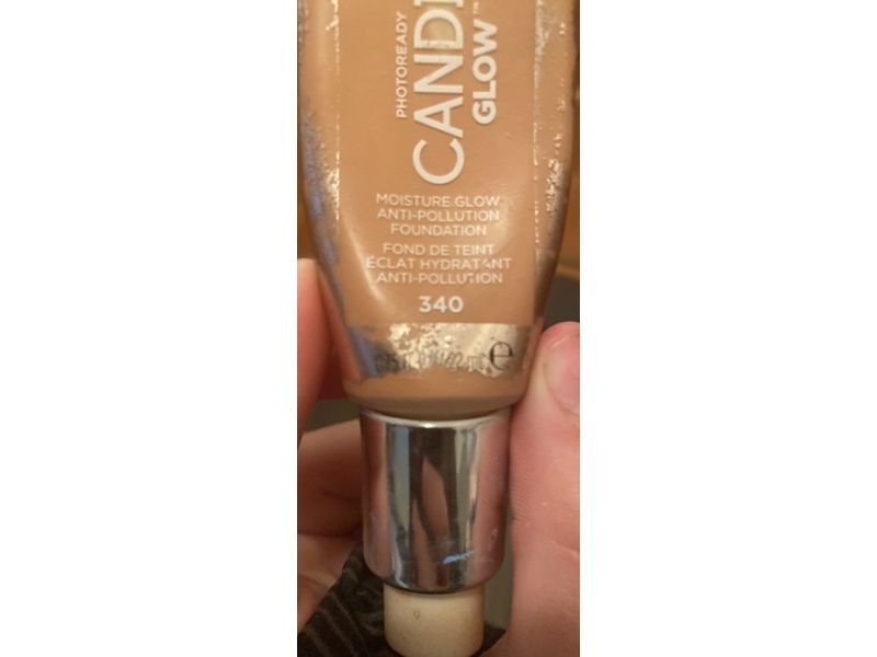 Revlon PhotoReady Candid Glow Moisture Glow Anti-Pollution Foundation, 340 True Beige, 0.75 fl oz/22 mL
