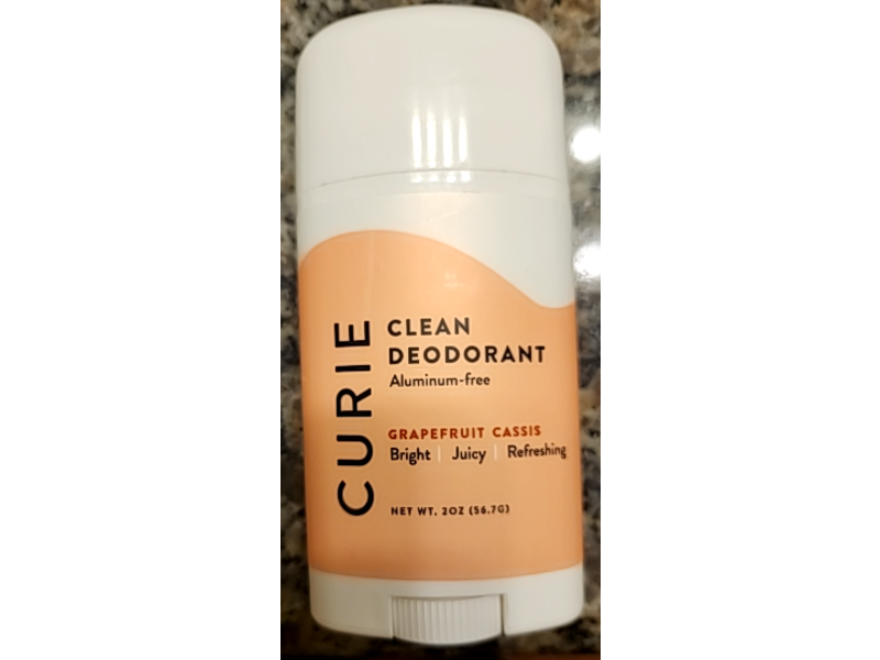 Curie Clean Deodorant, Grapefruit Cassis, 2 oz/56.7 g