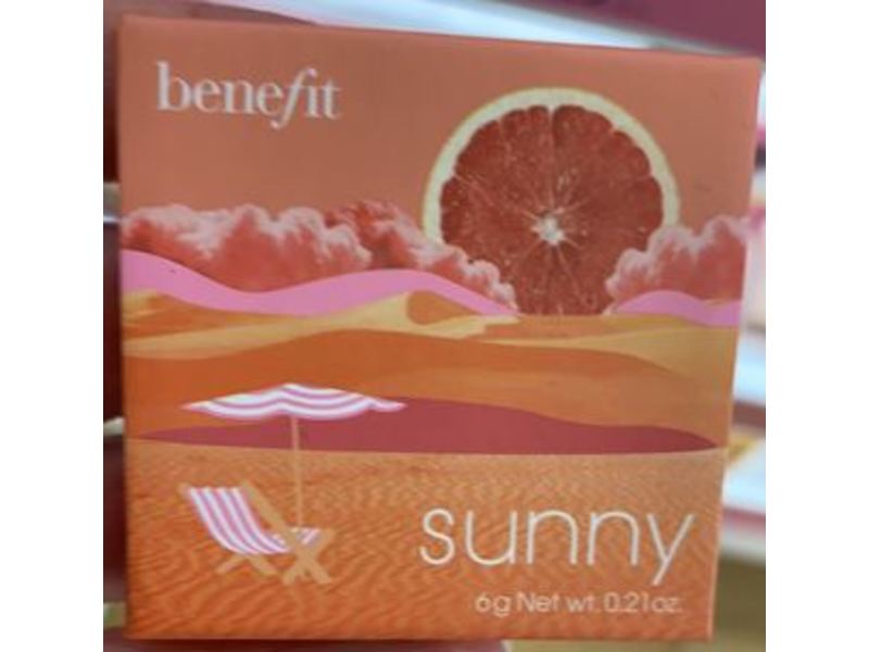 Benefit Cosmetics Powder Blush, Sunny Warm Coral Blush, 0.21 oz/6 g