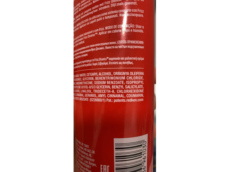 Redken Frizz Dismiss Rebel Tame Leave - In Cream, 8.5 fl oz/250 mL
