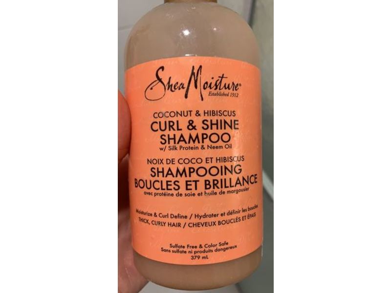 SheaMoisture Curl & Shine Shampoo, Coconut & Hibiscus, 379 mL