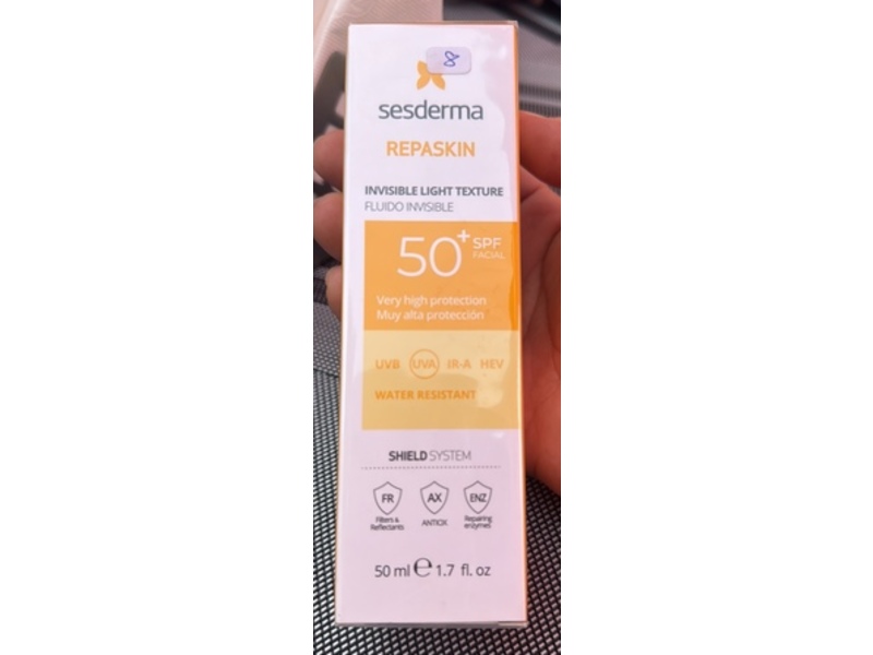 Sesderma Repaskin Invisible Light Texture, SPF 50+, 1.7 fl oz/50 mL