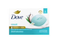 Dove Reset Beauty Bar, Tropical Coconut & Lime Scent, 3.75 oz/106 g, Pack Of 4 - thumbnail 1