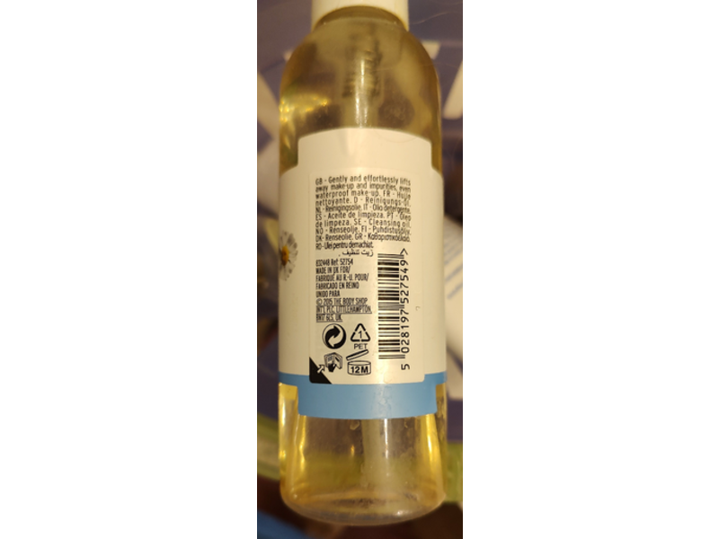 The Body Shop Silky Cleansing Oil, Camomile, 6.75 fl oz/200 mL