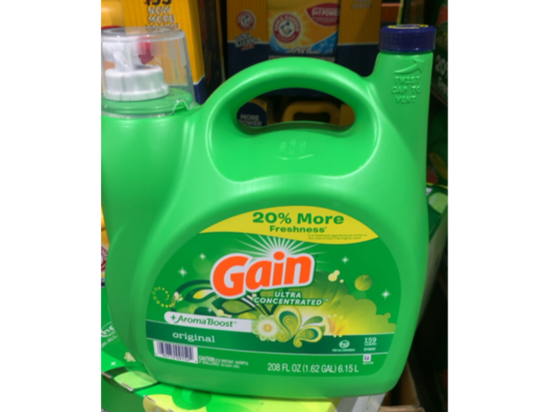 Gain Ultra Concentrated Liquid Laundry Detergent, 159 Loads, 208 fl oz/6.15 L