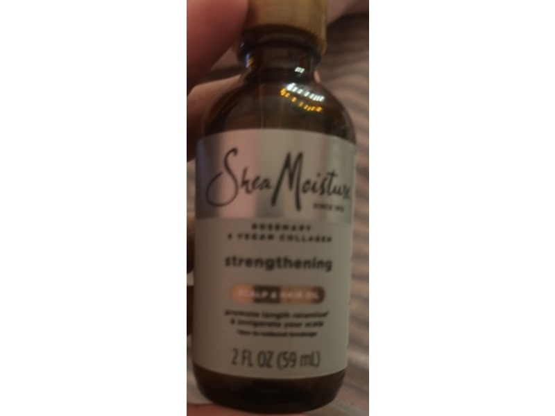 Shea Moisture Strengthening Scalp And Hair Oil, Rosemary & Vegan Collagen, 2 fl oz/59 mL