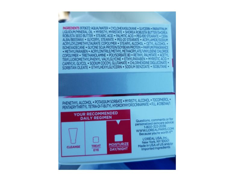 L'Oreal Paris Wrinkle Expert 45+ Moisturizer, Day/Night, 1.7 oz/48 g