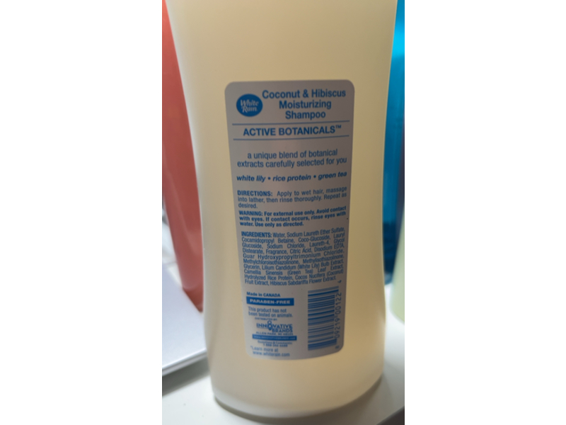 White Rain Moisturizing Shampoo, Coconut & Hibiscus, 18 fl oz/532 mL
