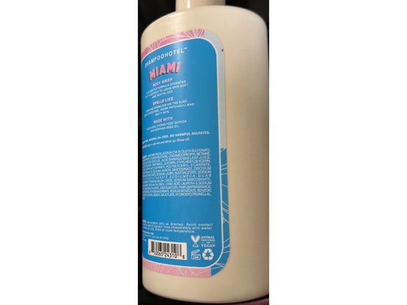 ShampooHotel Miami Body Wash, 13.5 fl oz/400 mL