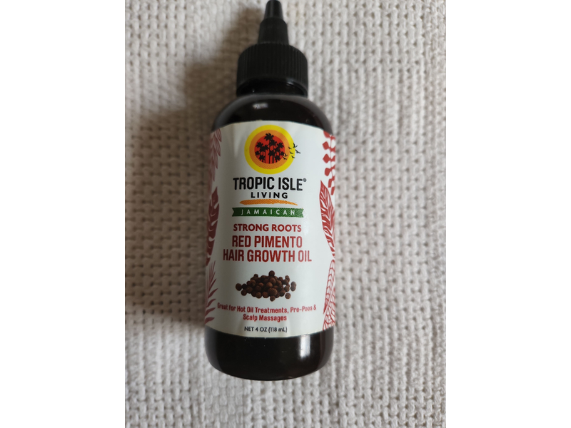 Tropic Isle Living Jamaican Strong Roots Red Pimento Hair Growth Oil, 4 Ounce