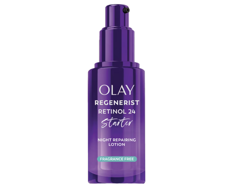 Olay Regenerist Retinol 24 Night Repairing Lotion, Fragrance Free, 50 mL