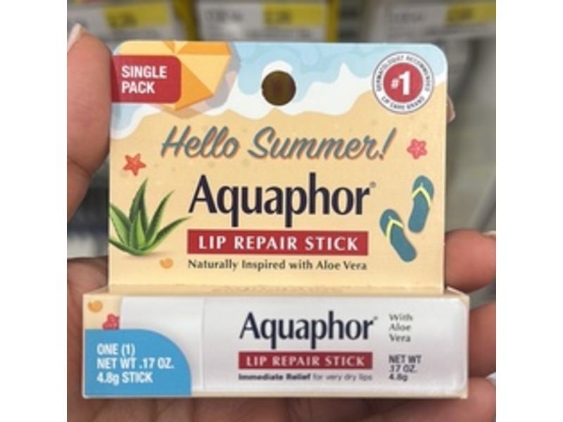 Aquaphor Lip Repair Stick, Hello Summer, 0.17 oz/4.8 g